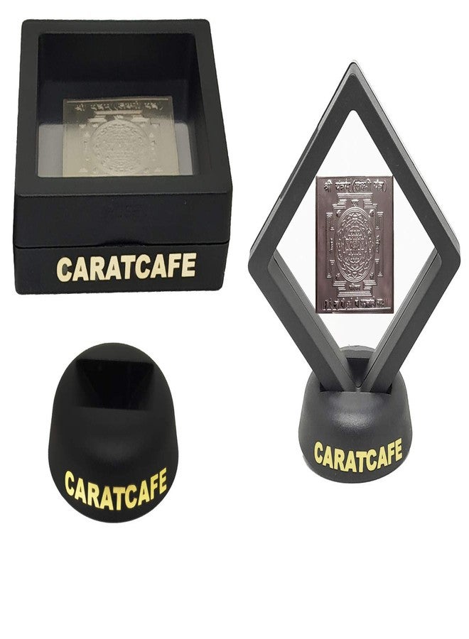 PRD CARATCAFE Pure Silver 990 BIS Hallmark Sri yantra Laxmi Yantra for Vastu Dosh/Pooja/Spiritual Worship/Wealth, Luck and Peace 1.5" x 1.5", 9-10 g - Image 2